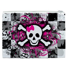 Splatter Girly Skull Cosmetic Bag (XXL) from ArtsNow.com Back