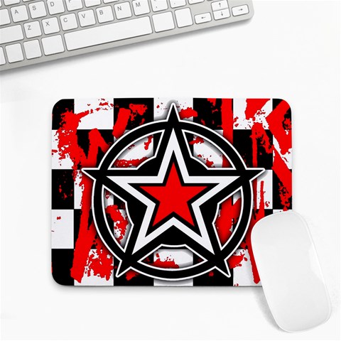 Star Checkerboard Splatter Small Mousepad from ArtsNow.com Front