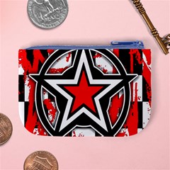 Star Checkerboard Splatter Mini Coin Purse from ArtsNow.com Back