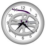 Silver Film Wall Clock Wall Clock (Silver)