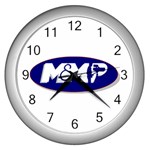 mmbiglogo2 Wall Clock (Silver)