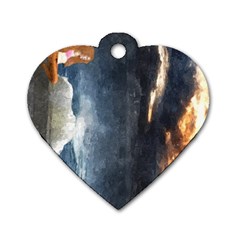 Stormy Twilight  Dog Tag Heart (Two Sided) from ArtsNow.com Front