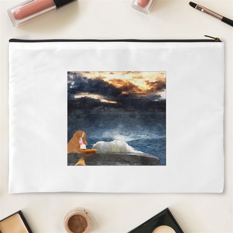 Stormy Twilight  Cosmetic Bag (XXXL) from ArtsNow.com Back