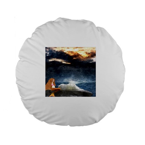 Stormy Twilight  15  Premium Round Cushion  from ArtsNow.com Back