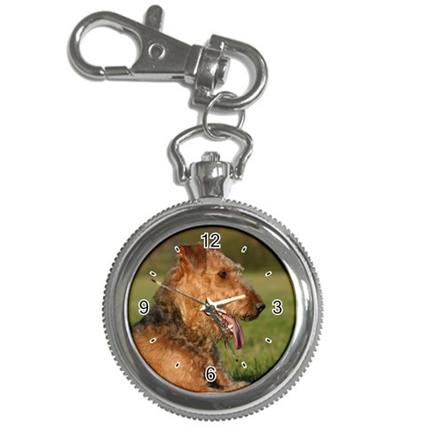 Use Your Dog Photo Airedale Terrier Key Chain Watch from ArtsNow.com Front