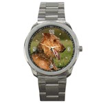 Use Your Dog Photo Airedale Terrier Sport Metal Watch