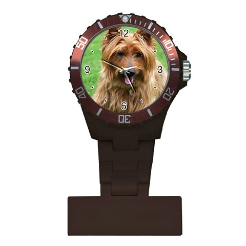 Use Your Dog Photo Australian Terrier Nurses Watch from ArtsNow.com Front