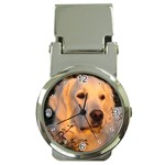 Use Your Dog Photo Golden Retriever Money Clip Watch