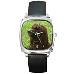 Use Your Dog Photo Irish Water Spaniel Square Metal Watch