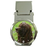 Use Your Dog Photo Irish Water Spaniel Money Clip Watch