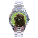 Use Your Dog Photo Irish Water Spaniel Stainless Steel Analogue Men’s Watch