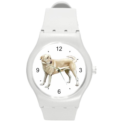 Use Your Dog Photo Labrador Round Plastic Sport Watch Medium from ArtsNow.com Front