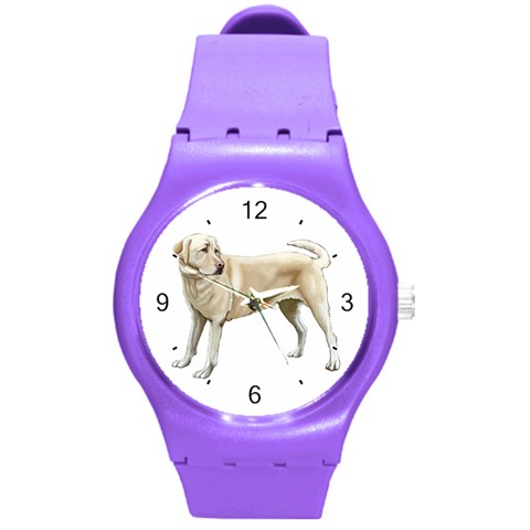 Use Your Dog Photo Labrador Round Plastic Sport Watch Medium from ArtsNow.com Front