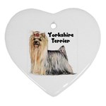 Yorkshire Terrier Yorkie Ornament (Heart)