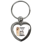 Yorkshire Terrier Yorkie Key Chain (Heart)