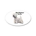 West Highland Terrier Westie Sticker (Oval)