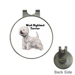 West Highland Terrier Westie Golf Ball Marker Hat Clip