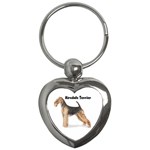 Airedale Terrier Key Chain (Heart)