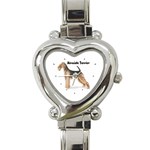 Airedale Terrier Heart Italian Charm Watch