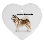 Alaskan Malamute Ornament (Heart)