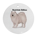 American Eskimo Ornament (Round)