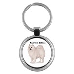 American Eskimo Key Chain (Round)