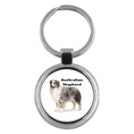 Australian Shepherd Key Chain (Round)