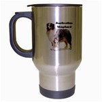 Australian Shepherd Travel Mug (Silver Gray)