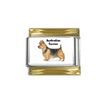 Australian Terrier Gold Trim Italian Charm (9mm)