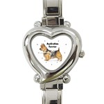 Australian Terrier Heart Italian Charm Watch