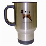 Basenji Travel Mug (Silver Gray)