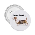 Basset Hound 2.25  Button