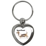 Basset Hound Key Chain (Heart)