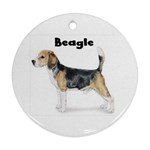 Beagle Ornament (Round)