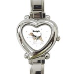 Beagle Heart Italian Charm Watch