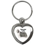 Bearded Collie Key Chain (Heart)