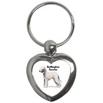 Bedlington Terrier Key Chain (Heart)