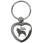 Belgian Sheepdog Key Chain (Heart)