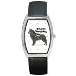 Belgian Sheepdog Barrel Style Metal Watch