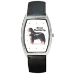 Bernese Mountain Dog Barrel Style Metal Watch