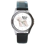 Bichon Frise Round Metal Watch