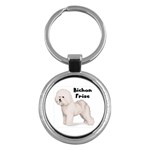 Bichon Frise Key Chain (Round)