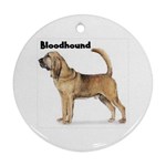 Bloodhound Ornament (Round)