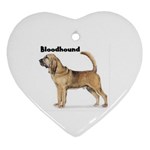 Bloodhound Ornament (Heart)