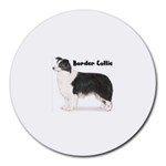 Border Collie Round Mousepad