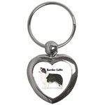 Border Collie Key Chain (Heart)