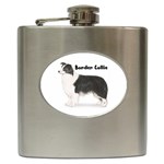 Border Collie Hip Flask (6 oz)