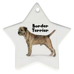 Border Terrier Ornament (Star)