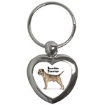 Border Terrier Key Chain (Heart)