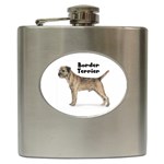 Border Terrier Hip Flask (6 oz)